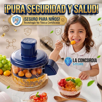 PELADOR ELÉCTRICO AUTOMÁTICO 360° (FRUTAS Y VERDURAS) - RECARGABLE USB