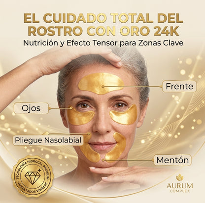 PARCHES DE HIDROGEL DE ORO, PARA OJERAS (30 UNIDADES) - ¡LLEVA 10 UNIDADES MÁS POR SOLO $ 4.990!