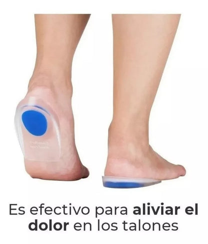 Taloneras de Gel de Silicona Ortopédica Grado Médico - Uso Diario