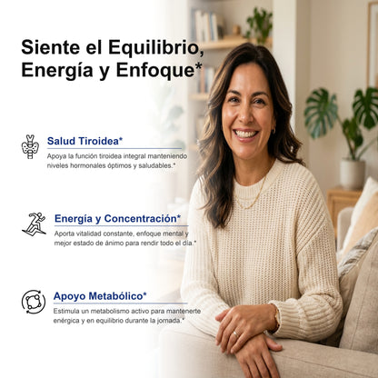 Siente el Equilibrio, Energía y Enfoque - Salud Tiroidea y Apoyo Metabólico