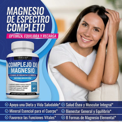 Magnesio de Espectro Completo - Optimiza, Equilibra y Recarga