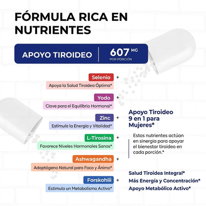 Fórmula Rica en Nutrientes 607 mg por Porción - Cápsula y Adaptógenos